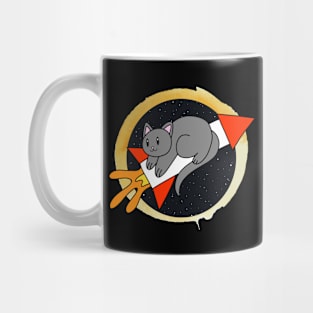 Rocket Cat in Space Mug